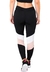 Calça Com Detalhes Chocolate e Branco Legging Fitness Preto | REF: LC47 - loja online