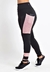 Calça Feminina Preto Rosê Legging Fitness | REF: LX152 - Moda Fitness e Moda Casual- Endorfit