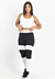 Calça Legging Preto e Branco Com Tela Cropped Branco Com Detalhe em Tela Conjunto | REF: LX207 na internet