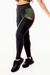 Calça Legging Fitness Academia Preta com e Verde Militar Cintura Alta Detalhe de Bolso em Tela Dry Fit | REF: SV20 - comprar online