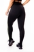 Calça Legging Fitness Academiar Cintura Alta Preta com Recortes Verde Militar e Detalhe Listra em Vivo Branco | REF: SV45 na internet