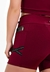 Short Cintura Alta + Cropped Marsala com Elásticos em X Conjunto Fitness | REF: CCA4