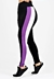 Calça Listra Lateral Branco e Roxo Legging Metamorfose | REF: MTF5 na internet