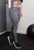 Calça Legging Cintura Alta Cinza Mescla com Elástico | REF: CLGA5 - Moda Fitness e Moda Casual- Endorfit