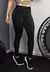 Calça Legging Cintura Alta Preto com Elástico | REF: CLGA5 - Moda Fitness e Moda Casual- Endorfit