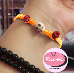 PULSERA TEJIDA CALAVERAS - comprar en línea