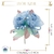 Flor Azul de Cetim (3un) - comprar online