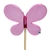 Vareta Borboleta Pink G 26x4mm (1un)