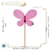 Vareta Borboleta Pink G 26x4mm (1un) - comprar online