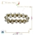 Pulseira Tripla Champagne com Dourada Mini (UN) - comprar online