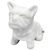 Enfeite Cachorro de Cerâmica Branco 7x6x4cm (1un)