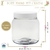 Pote 700ml Pet Cristal com Tampa Branca (1un) - comprar online