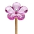 Vareta Florida Pink com Strass 17x3mm (1un)