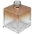 Vidro Cubo 250ml Cobre Degrade sem Tampa Rosca 28/410 (1un)