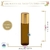 Vidro Rollon 5ml Âmbar com Tampa Ouro (1Un) - comprar online