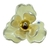 Vareta Concha Flor com Bolinha Ouro Lisa e Strass 26x3mm (1un)