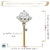 Vareta Concha Prata Bolinha Cristal 26x4mm (1un) - comprar online