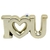 Enfeite I Love U Ouro 15x7,5cm (1un)