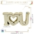 Enfeite I Love U Ouro 15x7,5cm (1un) na internet