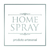 Etiqueta Quadrada Transparente Home Spray Prata (6un)