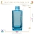 Vidro Paris Square Azul 250ml Rosca 28/410 (1un) - comprar online