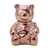 Enfeite Urso Rose 4,5x6cm (1un)