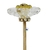 Vareta Flor Cristal Com Pingente Amarelo Strass e Rondela Ouro 18x3mm (1un) - comprar online