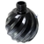 Vidro Bola Espiral 280ml Preto Degradê sem Tampa Rosca 28/410 (1un)" - comprar online