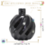 Vidro Bola Espiral 280ml Preto Rosca 28/410 (1Un) - comprar online