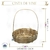 Cesta de Vime 25cm (1un) - comprar online