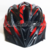 CASCO VENZO VUELTA TALLE L NEGRO+ROJO C/VISERA - comprar online