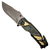 Canivete Tático Militar Titanium Gold Black - Rui Knife