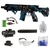 Arma de Bolinhas em Gel M416 - Kit Completo com 10.000 Bolinhas - Camuflado Azul