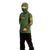 Camiseta Manga Longa Ninja (com Touca) Fishing Co Infantil - Verde Militar na internet