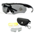 Óculos Tático Airsoft Evo Tactical Nighthawk 3 Lentes + Armação Para Lente de Grau