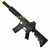 Rifle de Airsoft Dboys M4 Cqb Ris Full Metal Com Bandoleira e Grip Frontal - Bi-volt