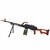 Rifle de Airsoft A&k Mod. Pkm-w Full Metal C/coronha de Madeira - Bi-volt