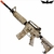 Rifle de Airsoft Elétrico King Arms M4 Navy Seals Digital Desert Full Metal