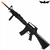 Rifle de Airsoft Elétrico Dboys M16 Ris Dmr Full Metal + Peq Externo + Bandoleira + Grip