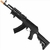 Rifle de Airsoft Elétrico APS AK74 Tactical PMC Blowback - Full Metal