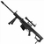 Miniatura Decorativa Barrett M82A1 (S-R) Trilho Curto - Arsenal Guns + Case