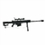 Miniatura Decorativa Barrett M82A1 (L-R) Trilho Longo - Arsenal Guns + Case