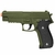 Pistola de Airsoft Spring Galaxy G26 P226 Full Metal - VERDE - Mostruário