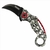 Canivete Kantas Karambit Wind Wolf - Caveira Branco e Vermelho