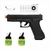 Pistola Airsoft Spring Kwc Glock K17 Safe Action 230 Fps - 12 Tiros + BB's + Alvo