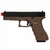 Pistola de Airsoft Gbb Army Armament R18 Glock G18 Full - Tan - Mostruário