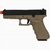 Pistola de Airsoft GBB WE Glock G18 TAN Gen4 Blowback - Mostruário