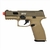 Pistola de Airsoft Green Gás ICS BLE-XFG Slide Metal com Blowback - Tan