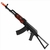 Rifle de Airsoft Elétrico APS AK74M Com Mount Blowback - Full Metal