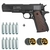 Pistola de Pressão Co2 Swiss Arms P1911 4,5mm Full Metal Blowback + 10 Co2 + 600 esferas